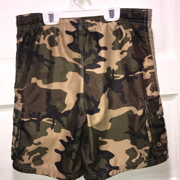 OP Boys camouflage swim trunks SIZE L 7-8 - Picture 5 of 6